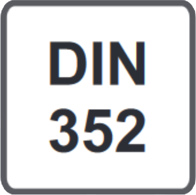 wymiary narzędzi wg DIN 352