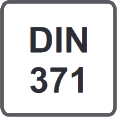 wymiary narzędzi wg DIN 371