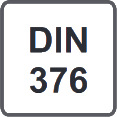 wymiary narzędzi wg DIN 376